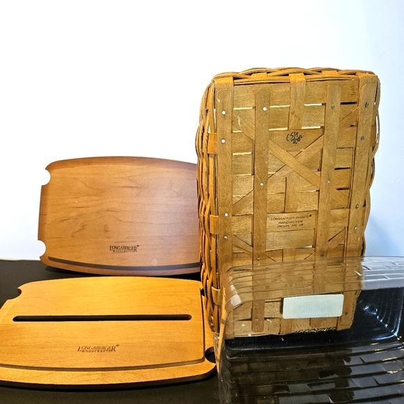 Longaberger Christmas Collection 2002 Edition Traditions Basket Leather Handles - Picture 3 of 14